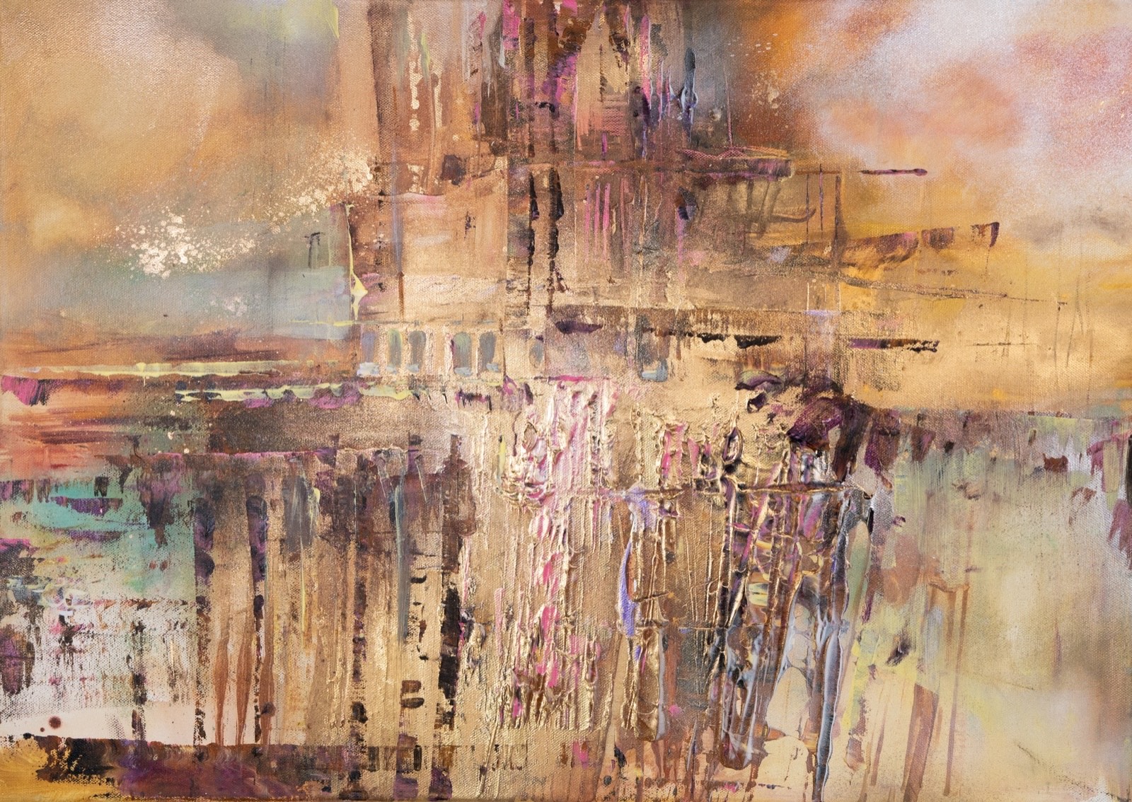 Mixed-Media-Malerei Dimensionen der Stille von Irina Gerhardt als Titelbild der Online-Galerie